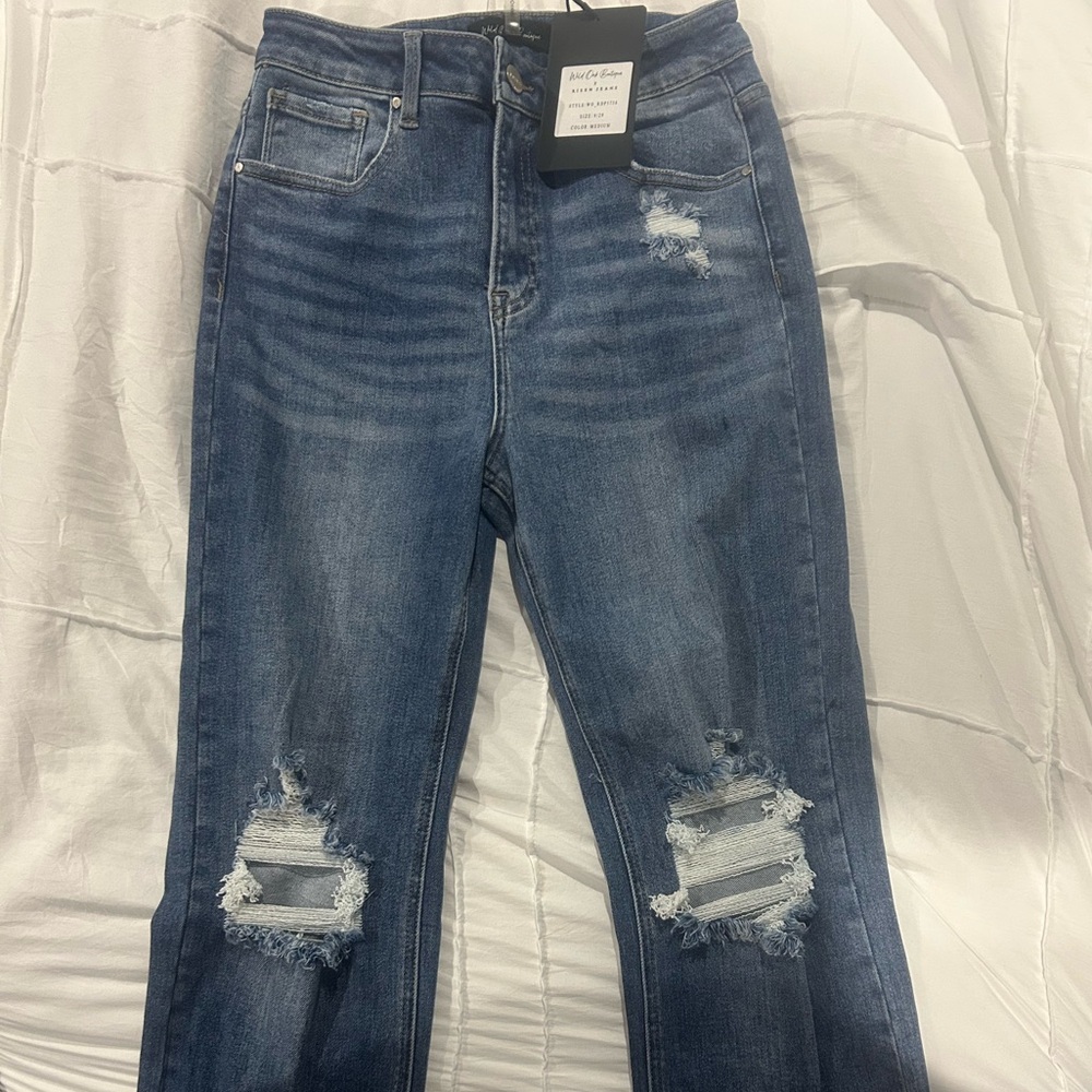 W&O Risen Blue Jeans Women’s Size 9 NWT